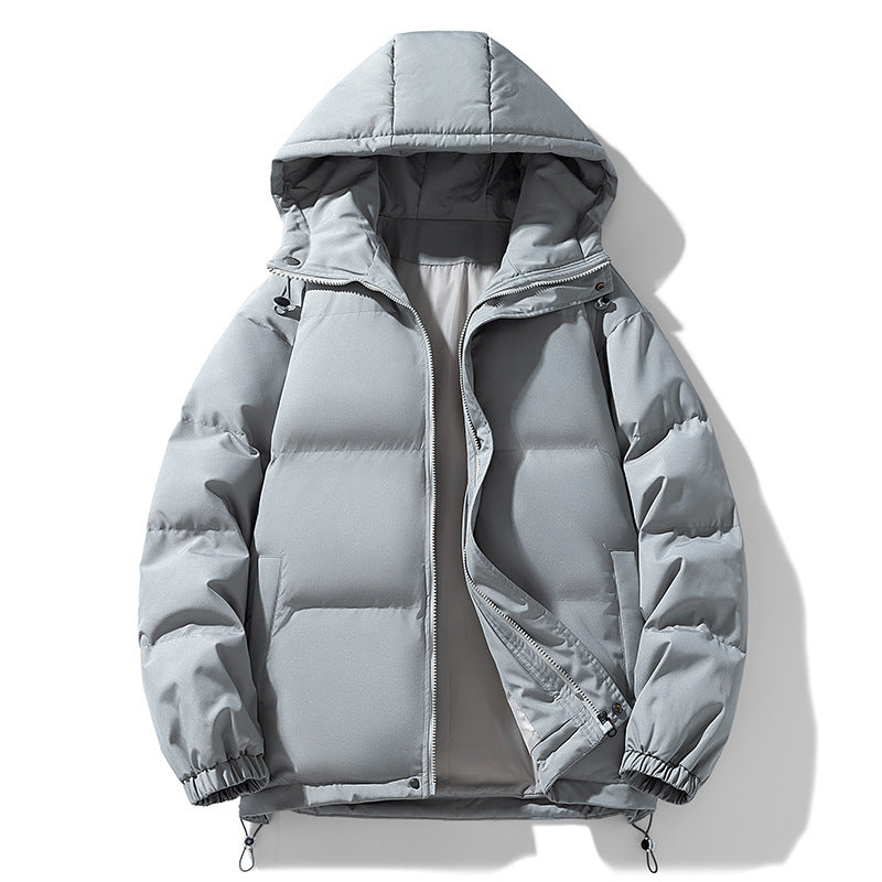 Men's Hooded Cotton Padded Jacket for Warmth and Winter Comfort