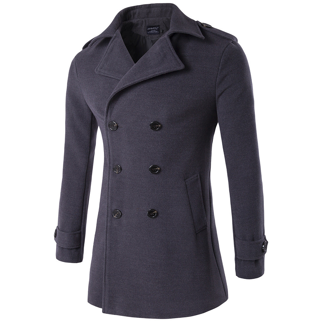 Men's Double Breasted Trench Coat Elegant Winter Classic Fashion