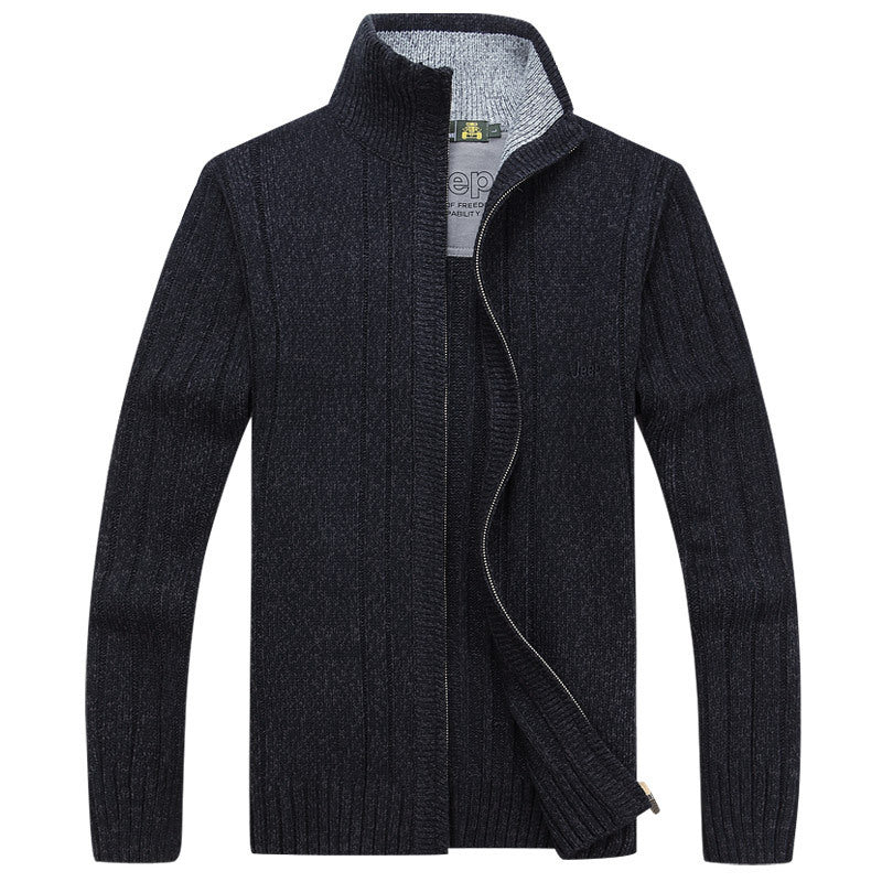 Men's Oversized Casual Sweater Cardigan Jacket With Soft Polyester Fabric