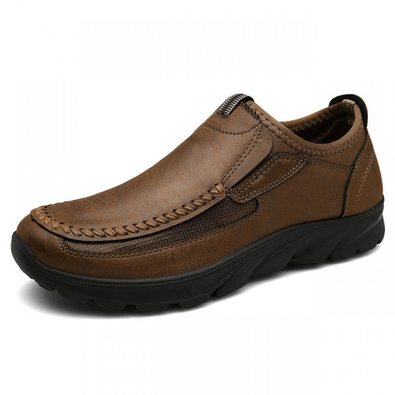Men's Casual Loafers Comfortable Slip On Rubber Sole Shoes