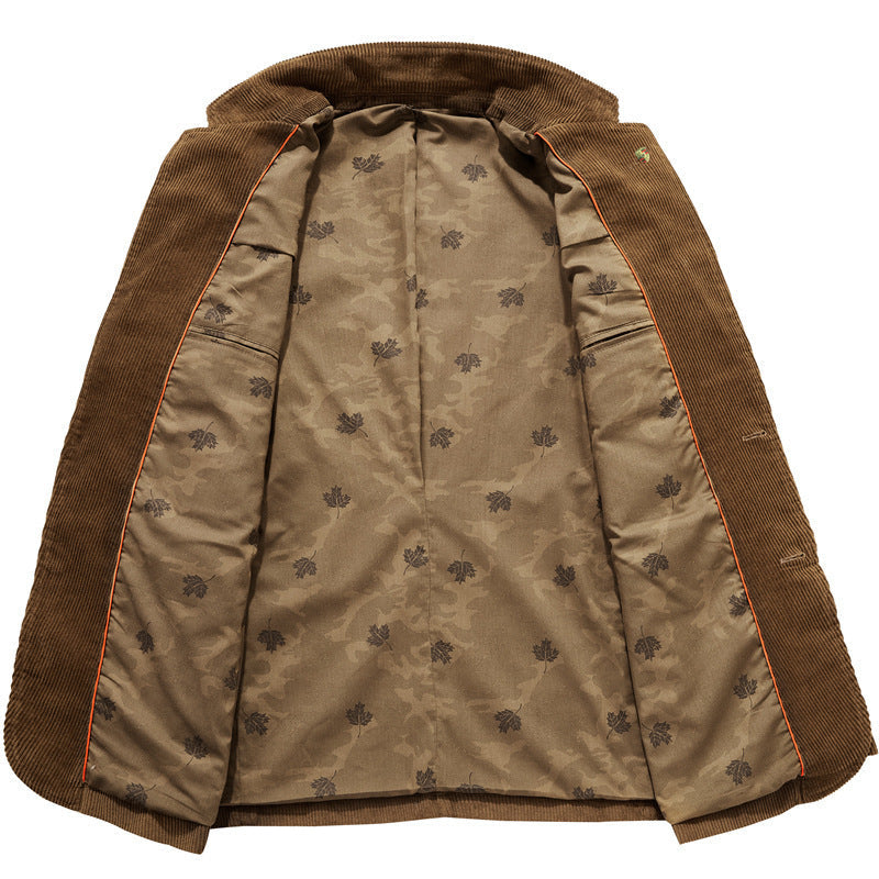 Men's Corduroy Casual Coat for Timeless Comfort and Vintage Style